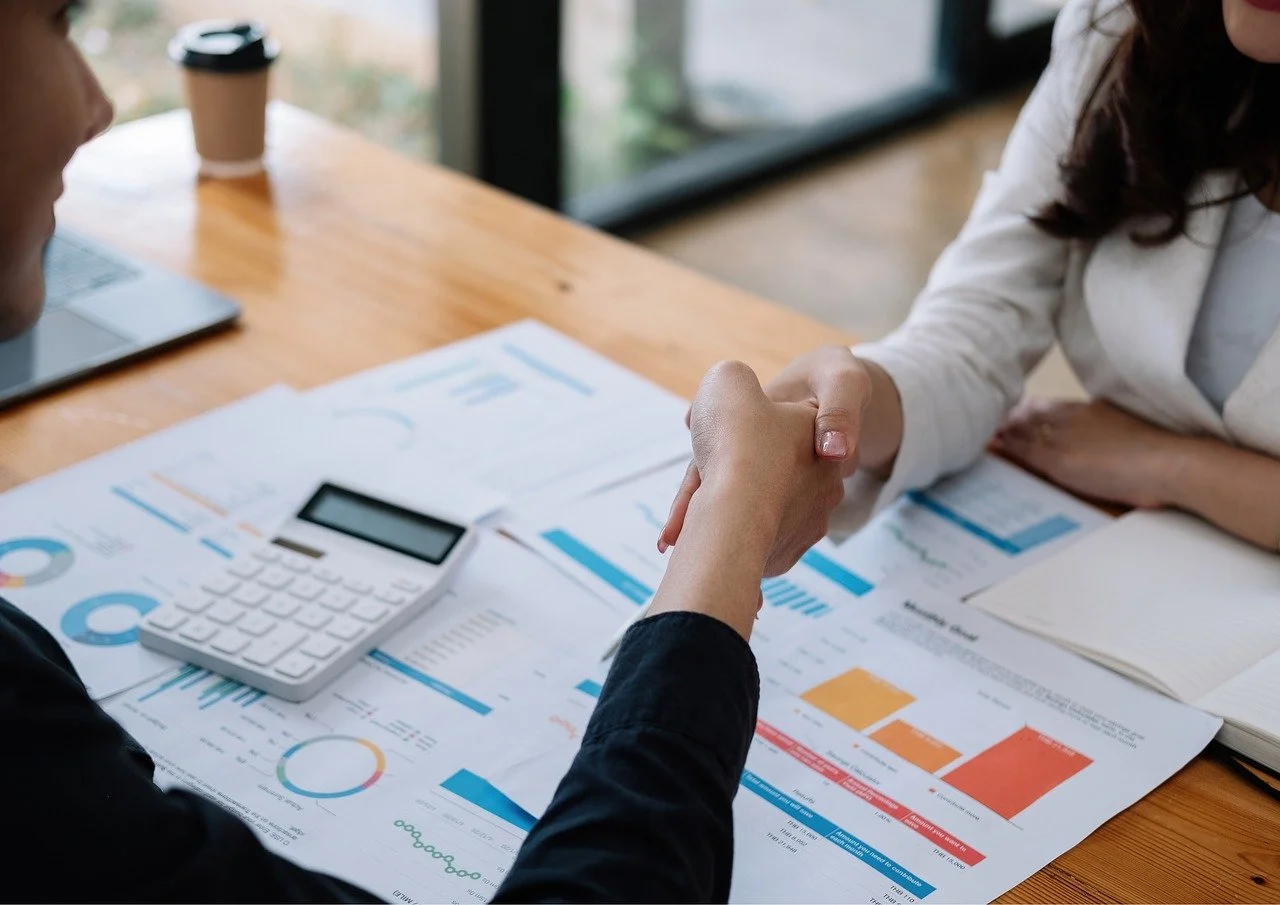 Fragmented geometric shapes representing a data integrity project